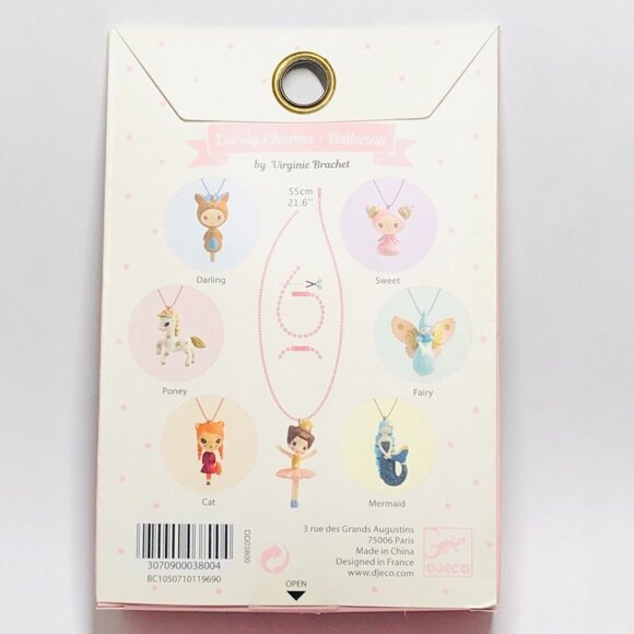 Djeco Lovely Charms Necklace Ballerina New in Box - Picture 8 of 9